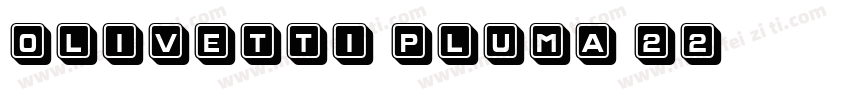Olivetti Pluma 22字体转换